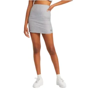 🆕 CONEY ISLAND PICNIC Alpine Slopes Quilted Nylon Miniskirt- Silver/Gray - 24