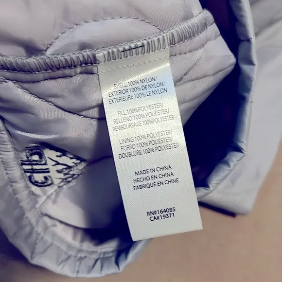 🆕 CONEY ISLAND PICNIC Alpine Slopes Quilted Nylon Miniskirt- Silver/Gray - 24
