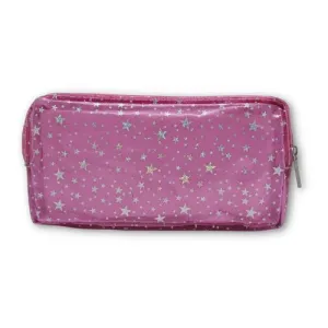 ■ Schoolbooks.ie - Double Pencil Case - Pink Stars