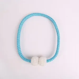 2 Pack Decorative Pearl Magnetic Curtain Tieback Set