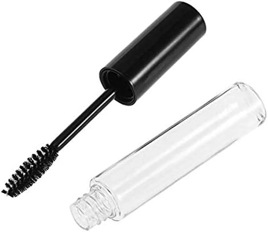 3Pcs 10Ml Empty Mascara Tube Wand Eyelash Cream Container Bottle with 3 Rubber Inserts 3 Funnels 3 Transfer Pipettes
