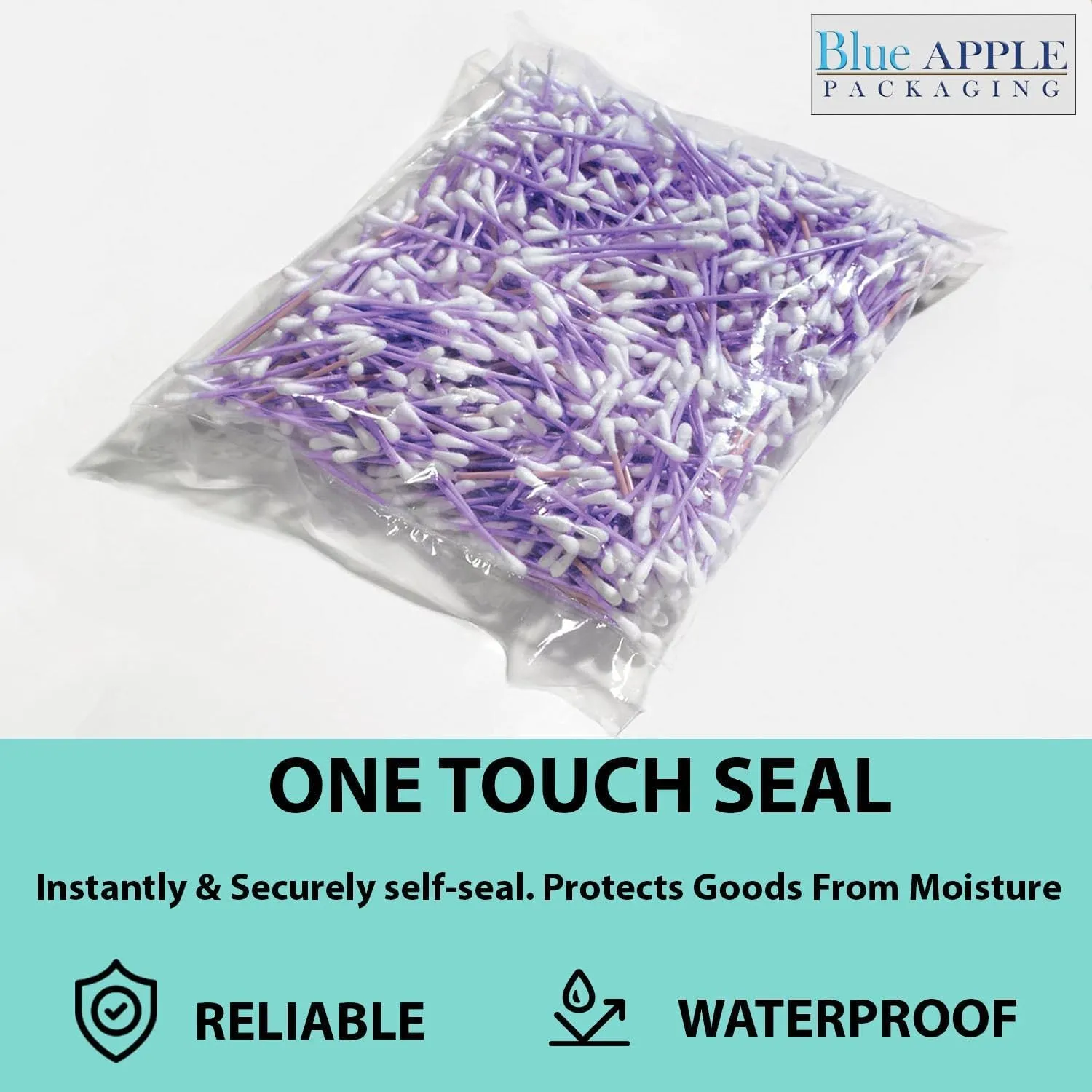 6X15 inches Clear Flat Poly Bags 3Mil Open Top (LDPE)