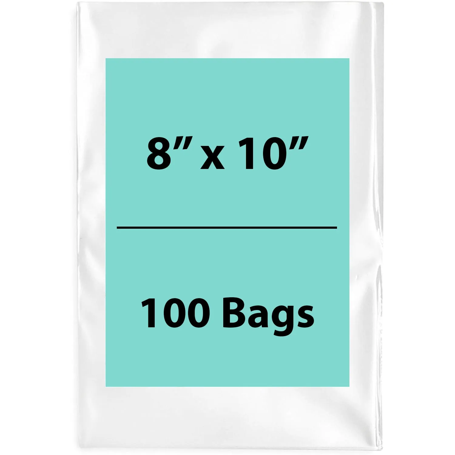 8X10 inches Clear Flat Poly Bags 1.5Mil Open Top (LDPE)