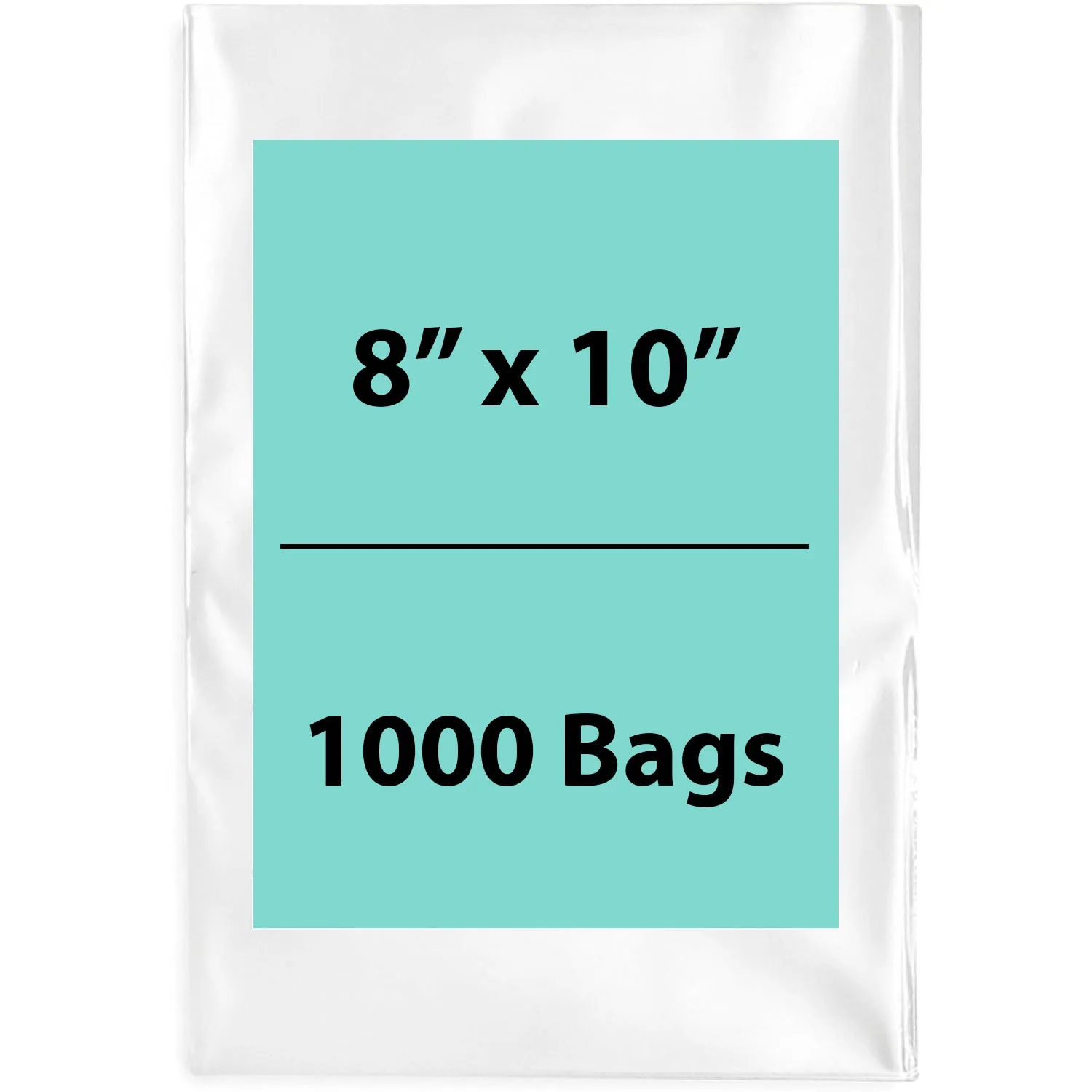 8X10 inches Clear Flat Poly Bags 1.5Mil Open Top (LDPE)