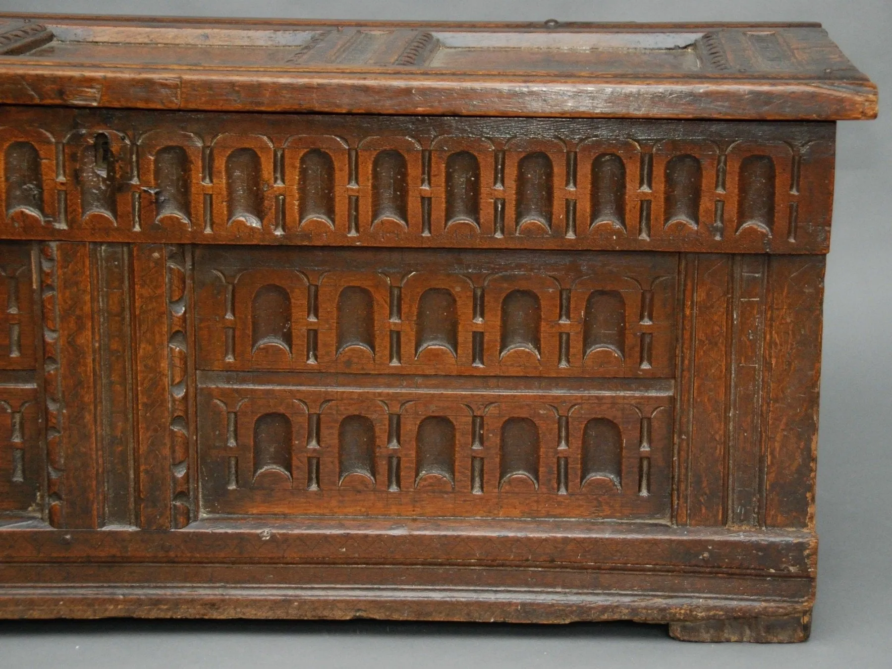 A 17th century Oak Chest, English or French