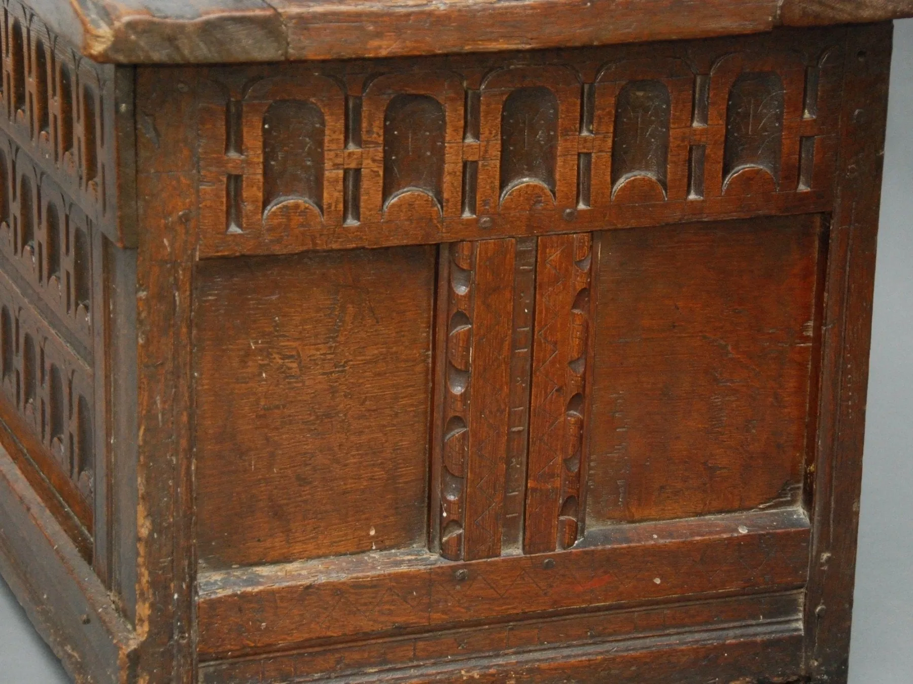 A 17th century Oak Chest, English or French