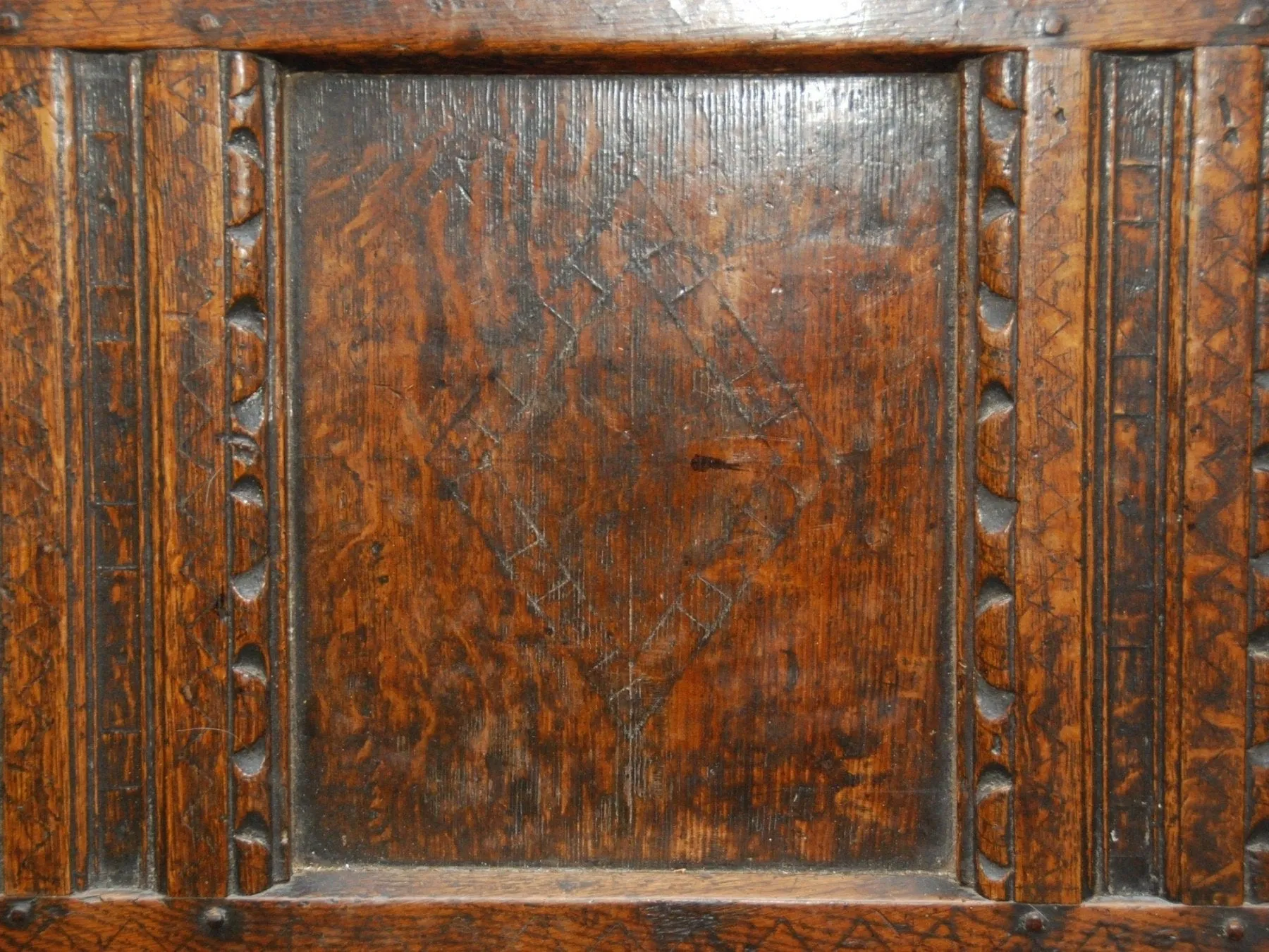 A 17th century Oak Chest, English or French