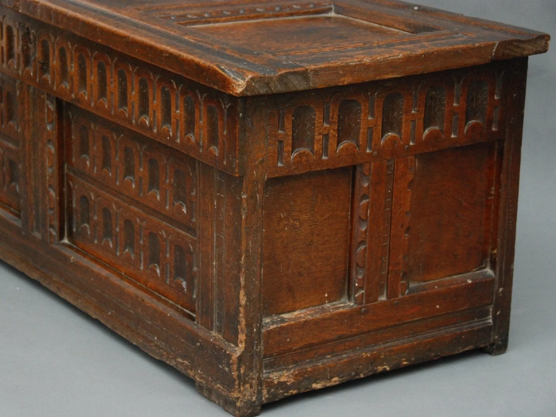 A 17th century Oak Chest, English or French