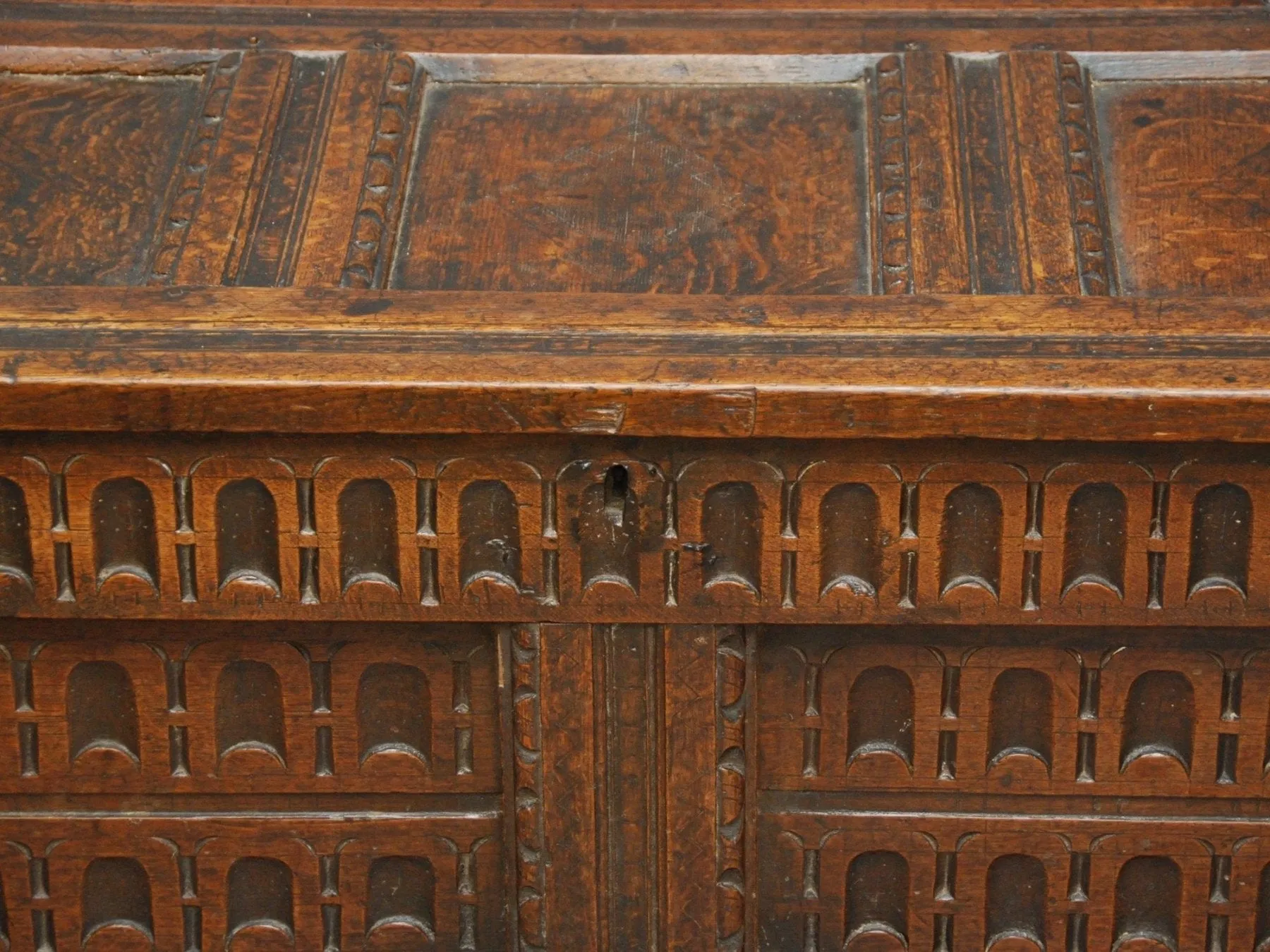 A 17th century Oak Chest, English or French