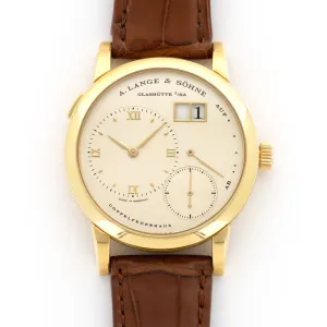A. Lange & Sohne Yellow Gold Lange One First Series Watch, Ref. 101.001