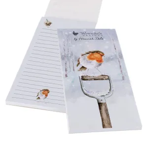 'A Little Red Robin' Magnetic Shopping Listpad
