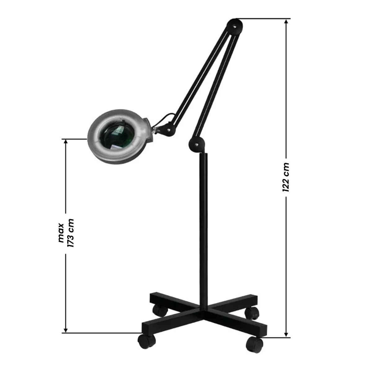 ACTIVESHOP S4 magnifier lamp   black tripod