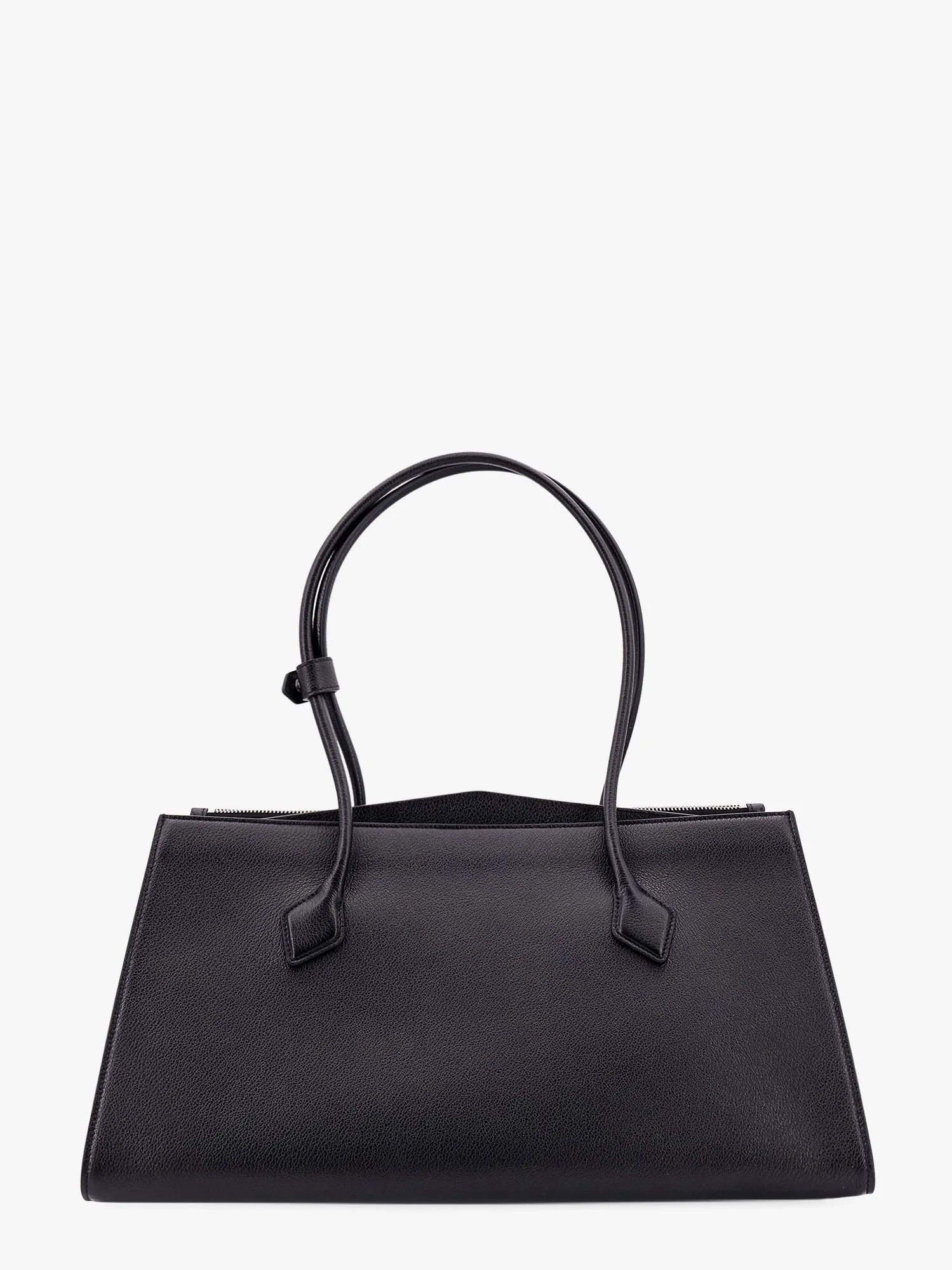 Alaia Leather Shoulder Bag With Frontal Logo Print