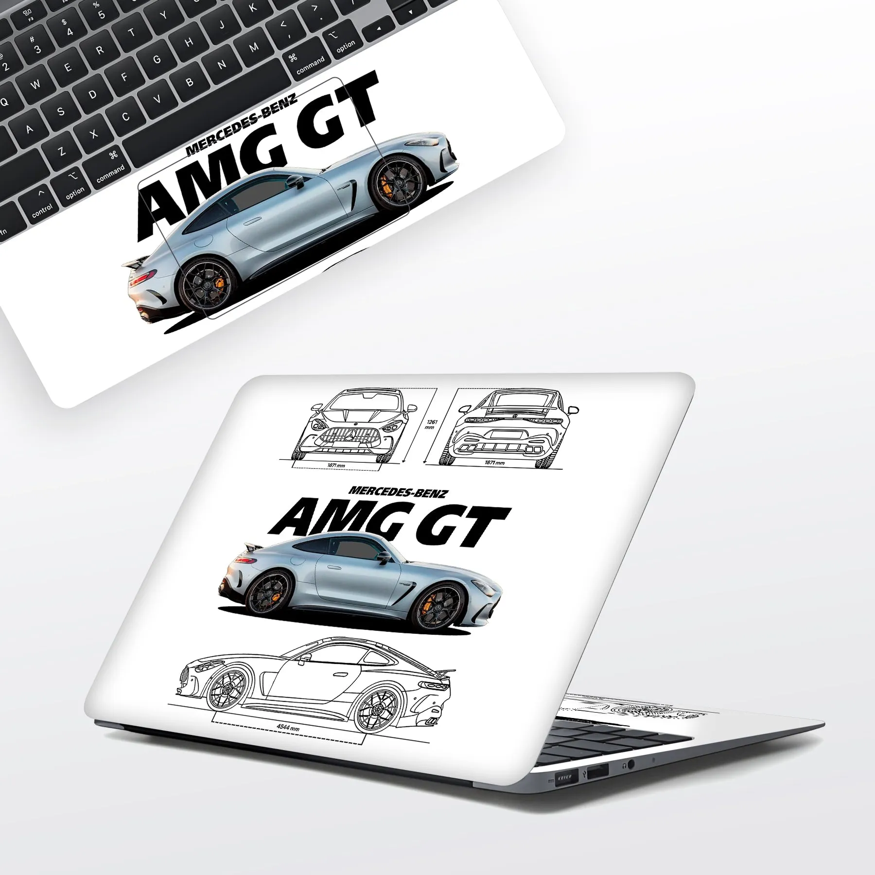 AMG GT WHITE Laptop Skin