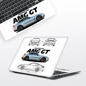 AMG GT WHITE Laptop Skin