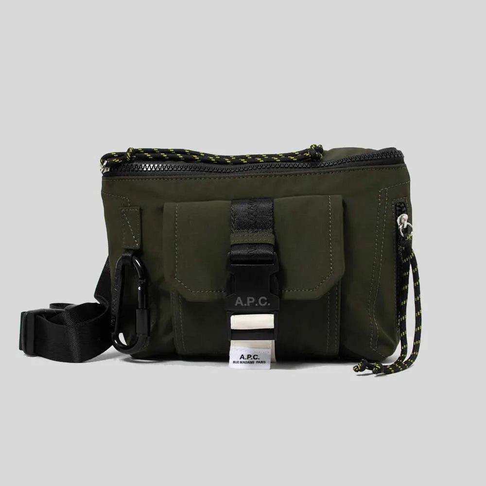 A.P.C. Trek Bum Bag Dark Khaki RB-PAAFHH62219