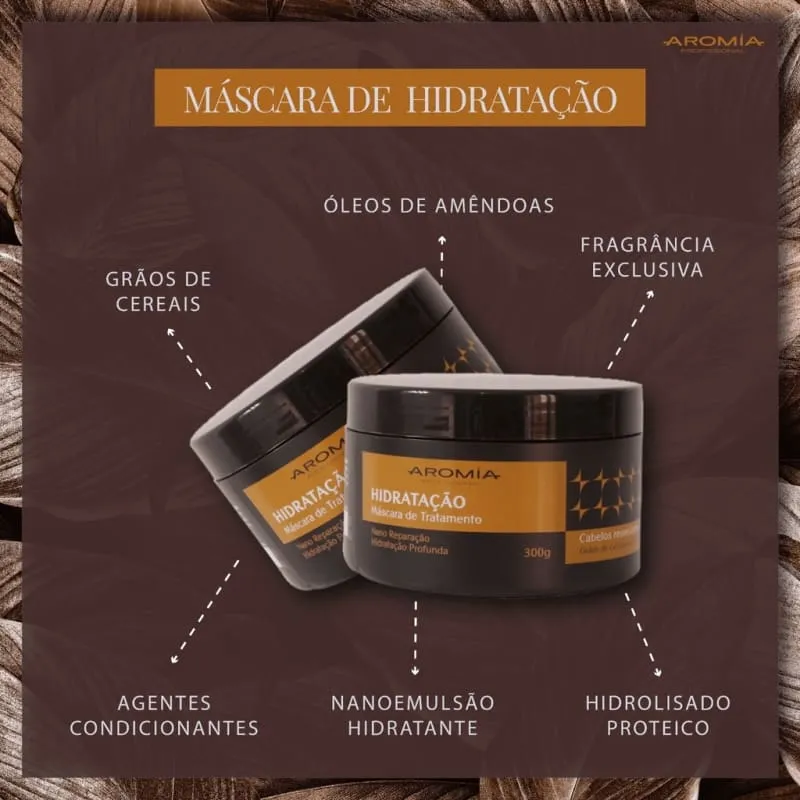 Aromia Cosméticos Hydration- 300g Capillary Mask