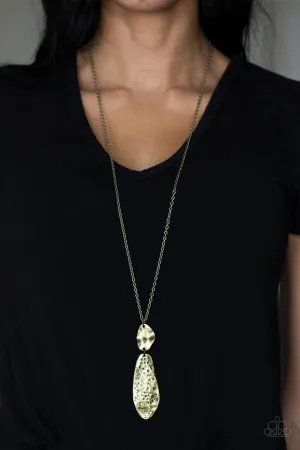 Artisan Abode - Brass Necklace - Paparazzi Accessories