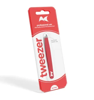Artists Choice Arched Slant Tip Tweezer Red