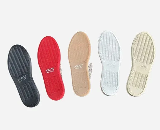 Ascot Sneakers -  White Alligator With Red Sole