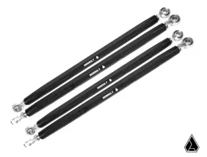 ASSAULT INDUSTRIES TURRET STYLE LONG TRAVEL  4" RADIUS RODS (FITS: POLARIS RZR)