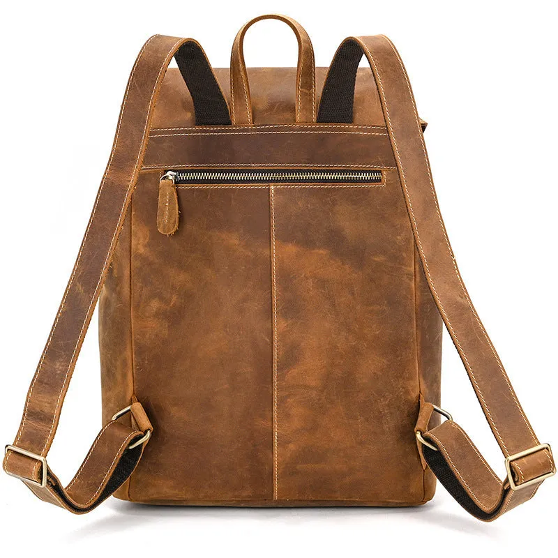 Atlas Leather Men's Shoulder Backpack