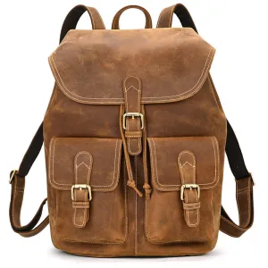 Atlas Leather Men's Shoulder Backpack