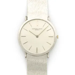 Audemars Piguet White Gold Ultra Thin Bracelet Watch