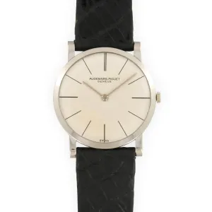 Audemars Piguet White Gold Ultra-Thin Strap Watch