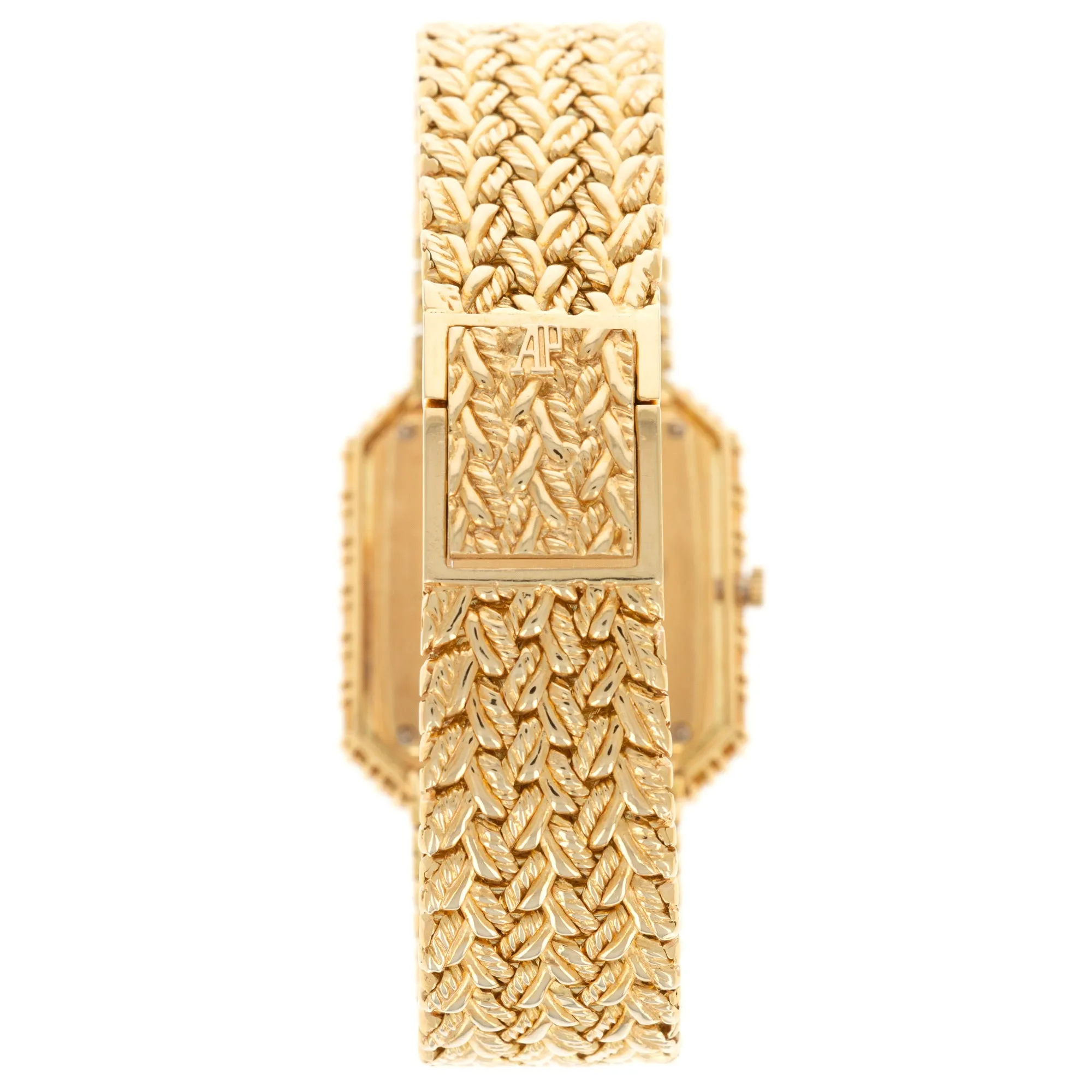 Audemars Piguet Yellow Gold Baguette Diamond Watch