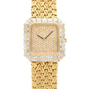 Audemars Piguet Yellow Gold Baguette Diamond Watch