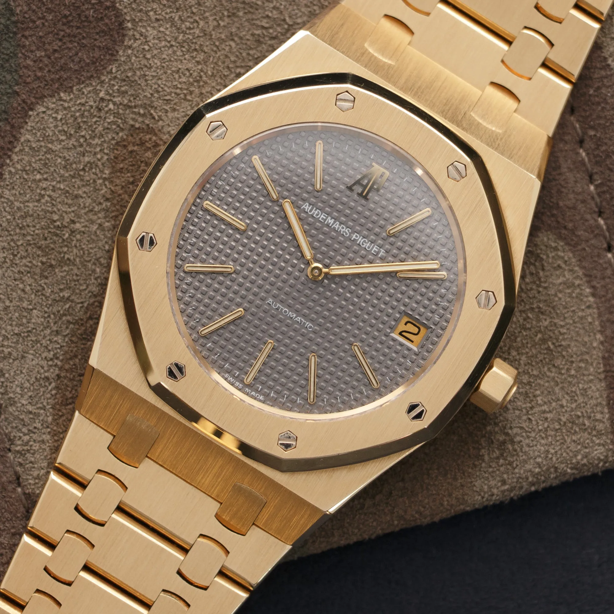 Audemars Piguet Yellow Gold Jumbo Royal Oak Anniversary Watch Ref. 14802
