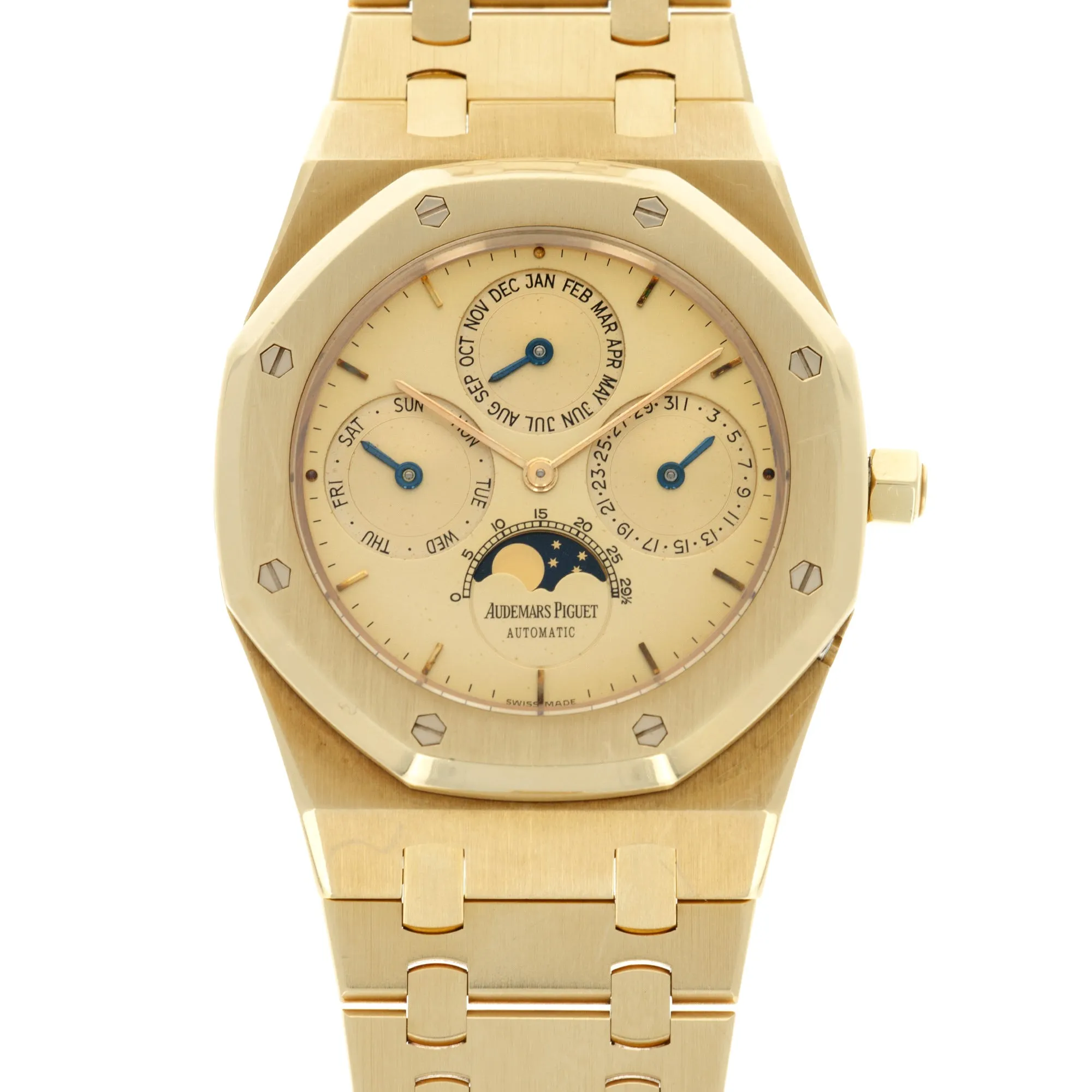 Audemars Piguet Yellow Gold Royal Oak Quantieme Perpetual Watch Ref. 25654