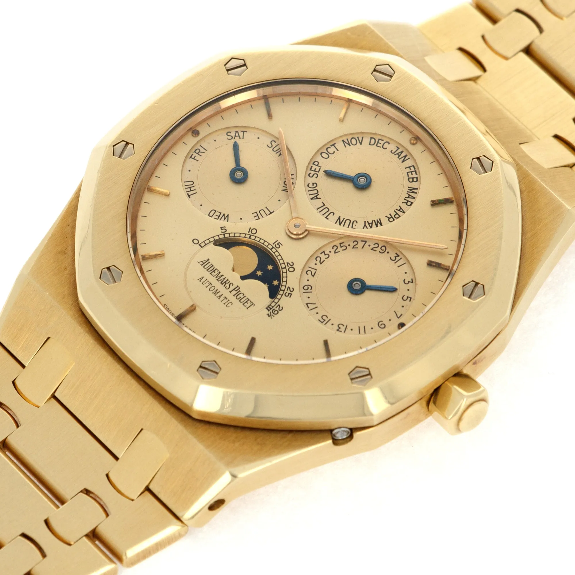 Audemars Piguet Yellow Gold Royal Oak Quantieme Perpetual Watch Ref. 25654