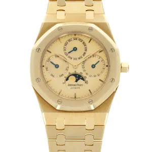 Audemars Piguet Yellow Gold Royal Oak Quantieme Perpetual Watch Ref. 25654