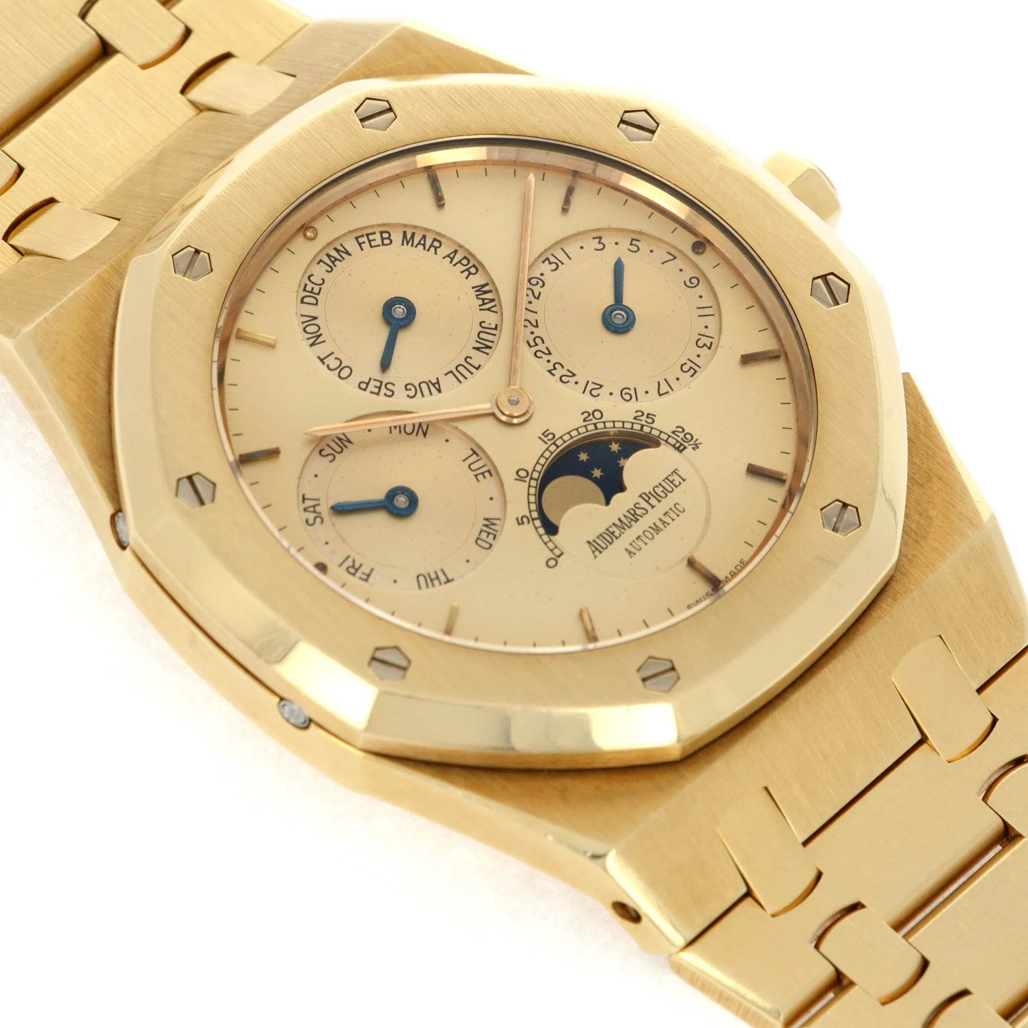 Audemars Piguet Yellow Gold Royal Oak Quantieme Perpetual Watch Ref. 25654