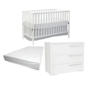 Baby starter kit: convertible crib and changing table