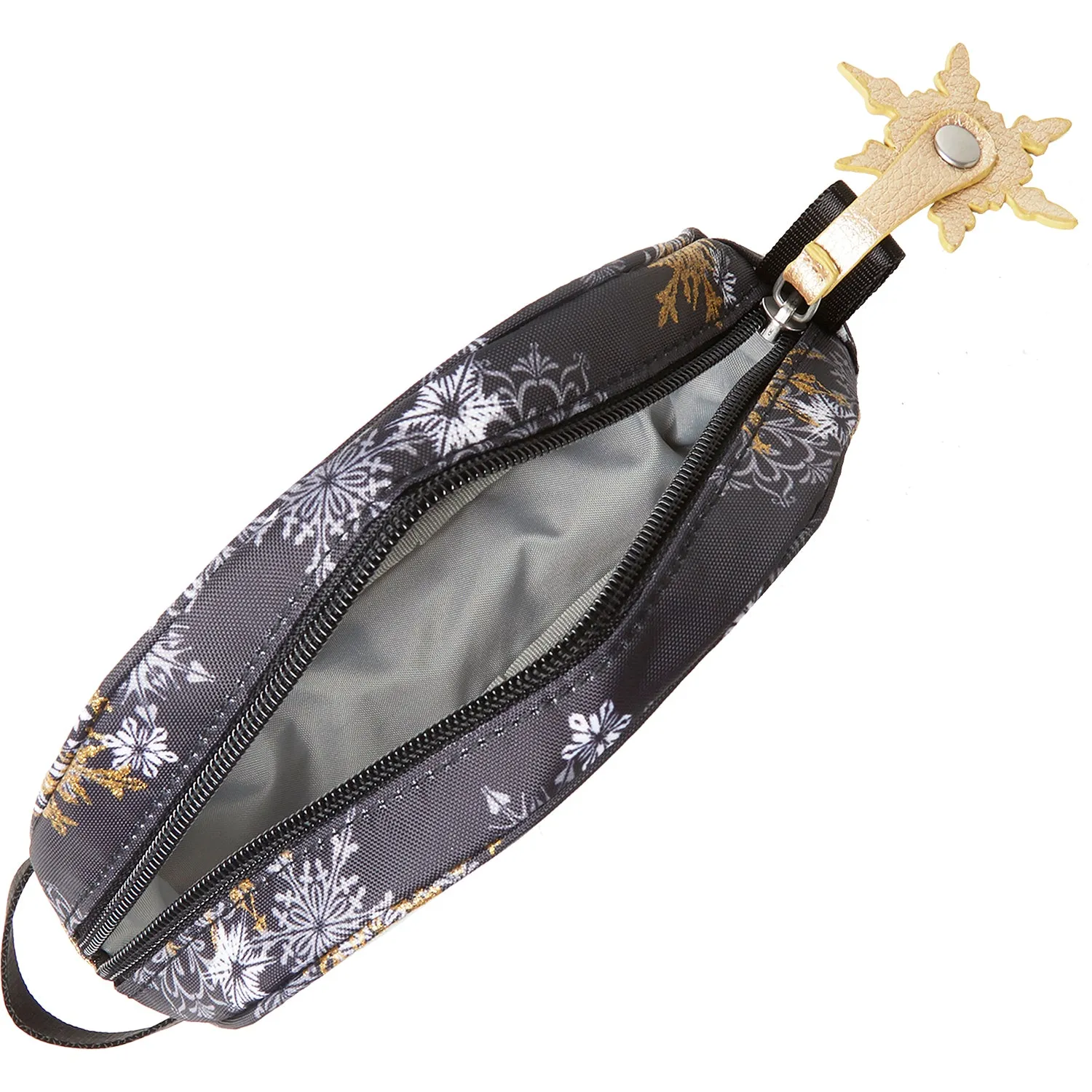 Baggallini Clear Cosmetic Case Frosted Black Nylon