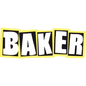 Baker - Brand Logo Neon Yellow 5" Sticker
