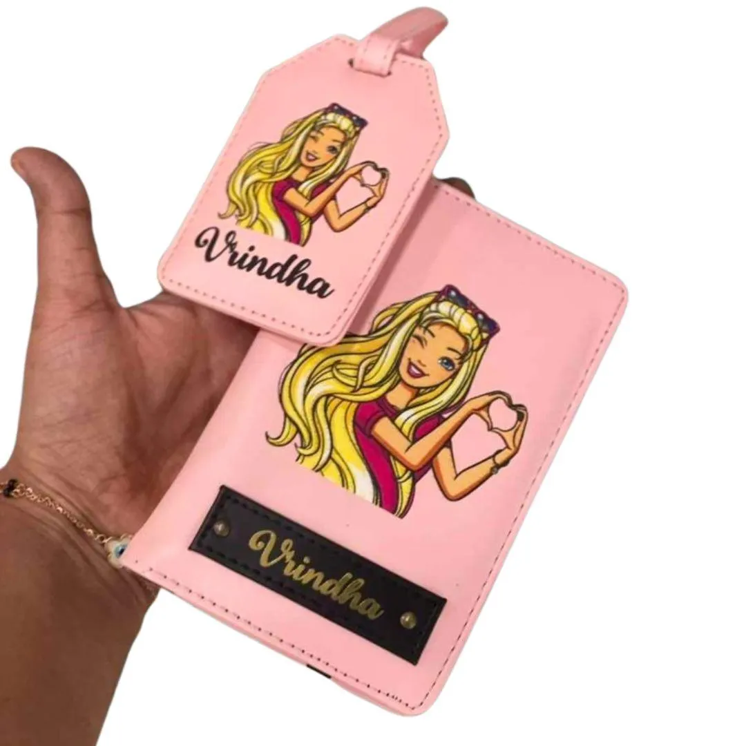 Barbie Passport cover and Bag Tag Combo