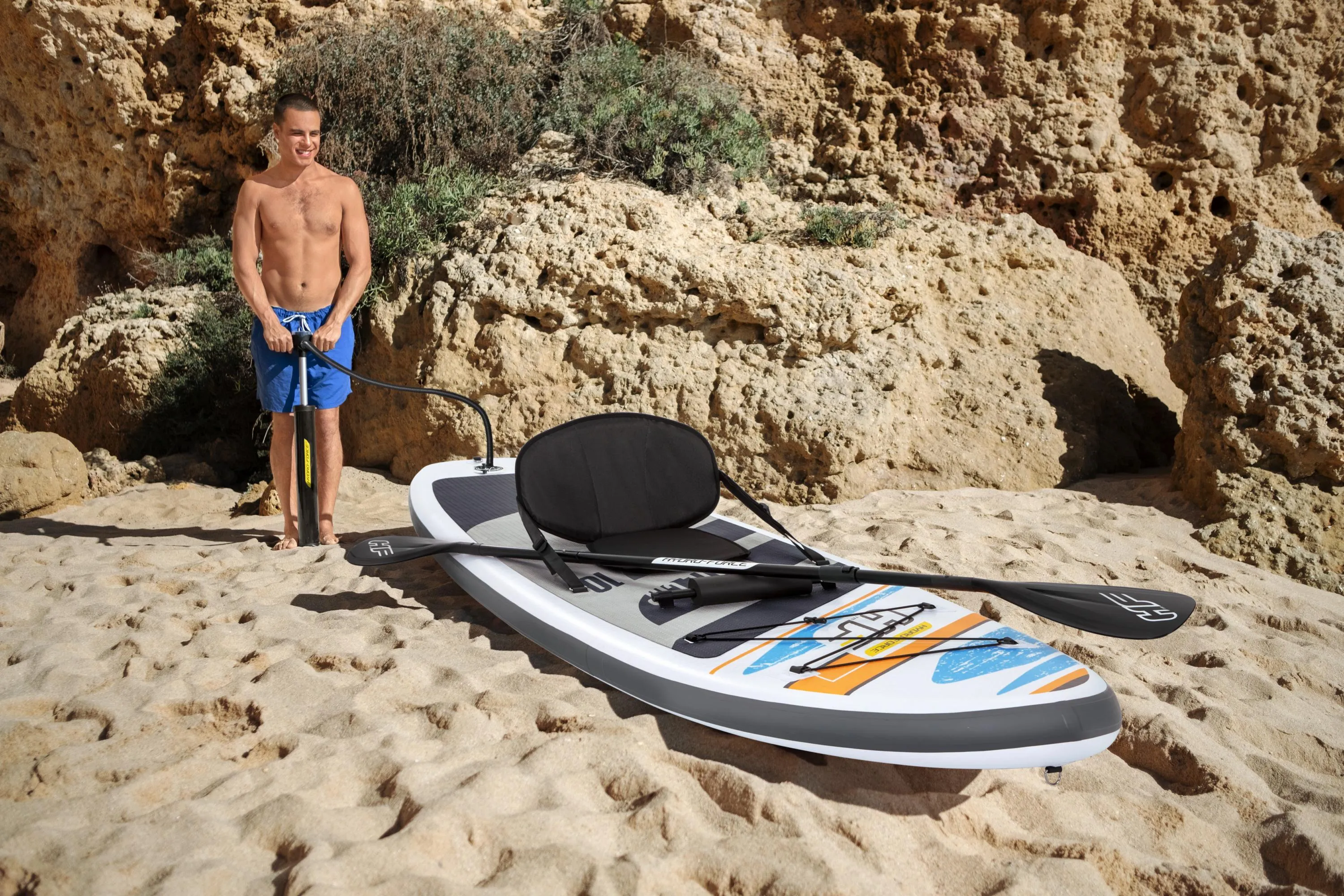 Bestway Hydroforce White Cap SUP Stand Up Paddleboard Set