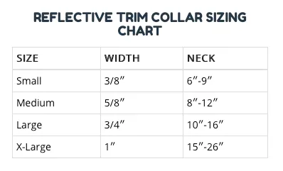 Black Reflective Trim Collar