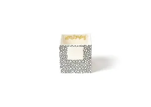 Black Small Dot Nesting Cube Small