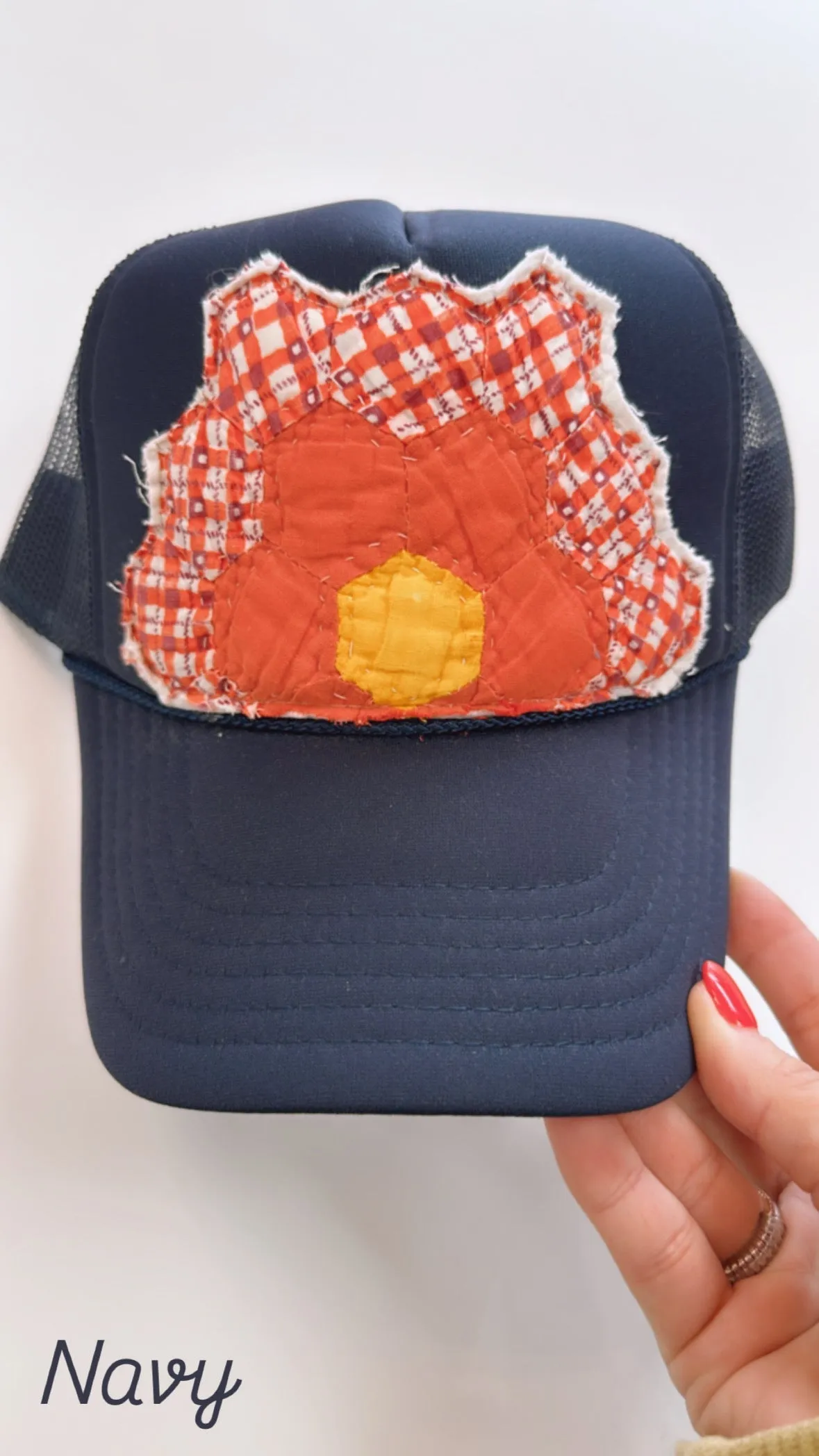 Blue Custom Quilted Trucker Hat (1 LEFT)