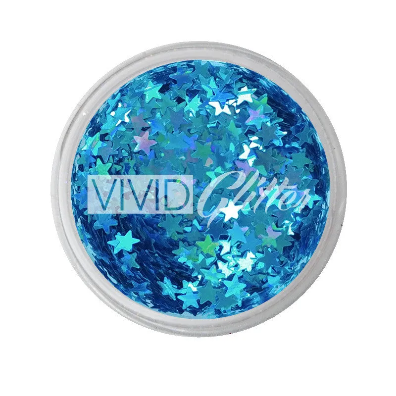 Blue Stars Glitter