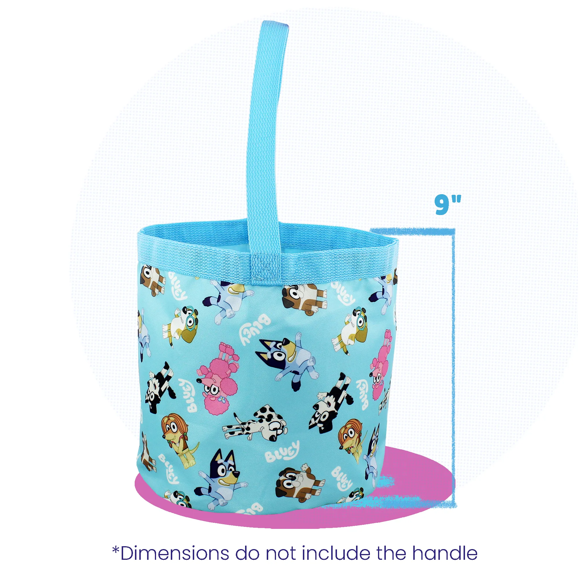 Bluey Party Time Bucket Tote Bag