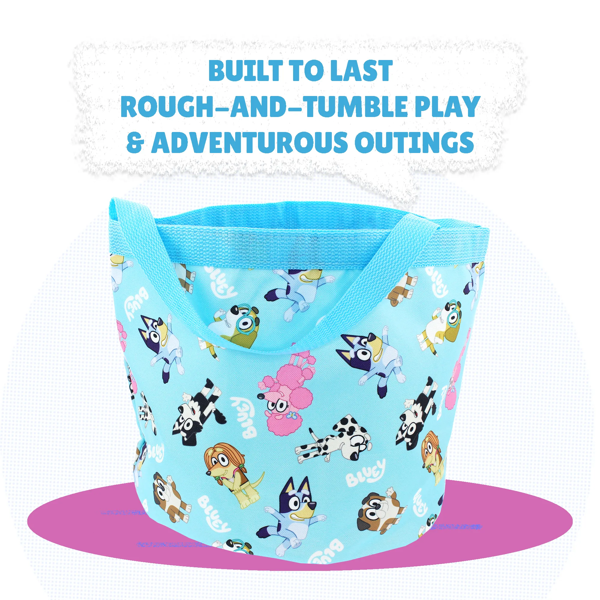 Bluey Party Time Bucket Tote Bag