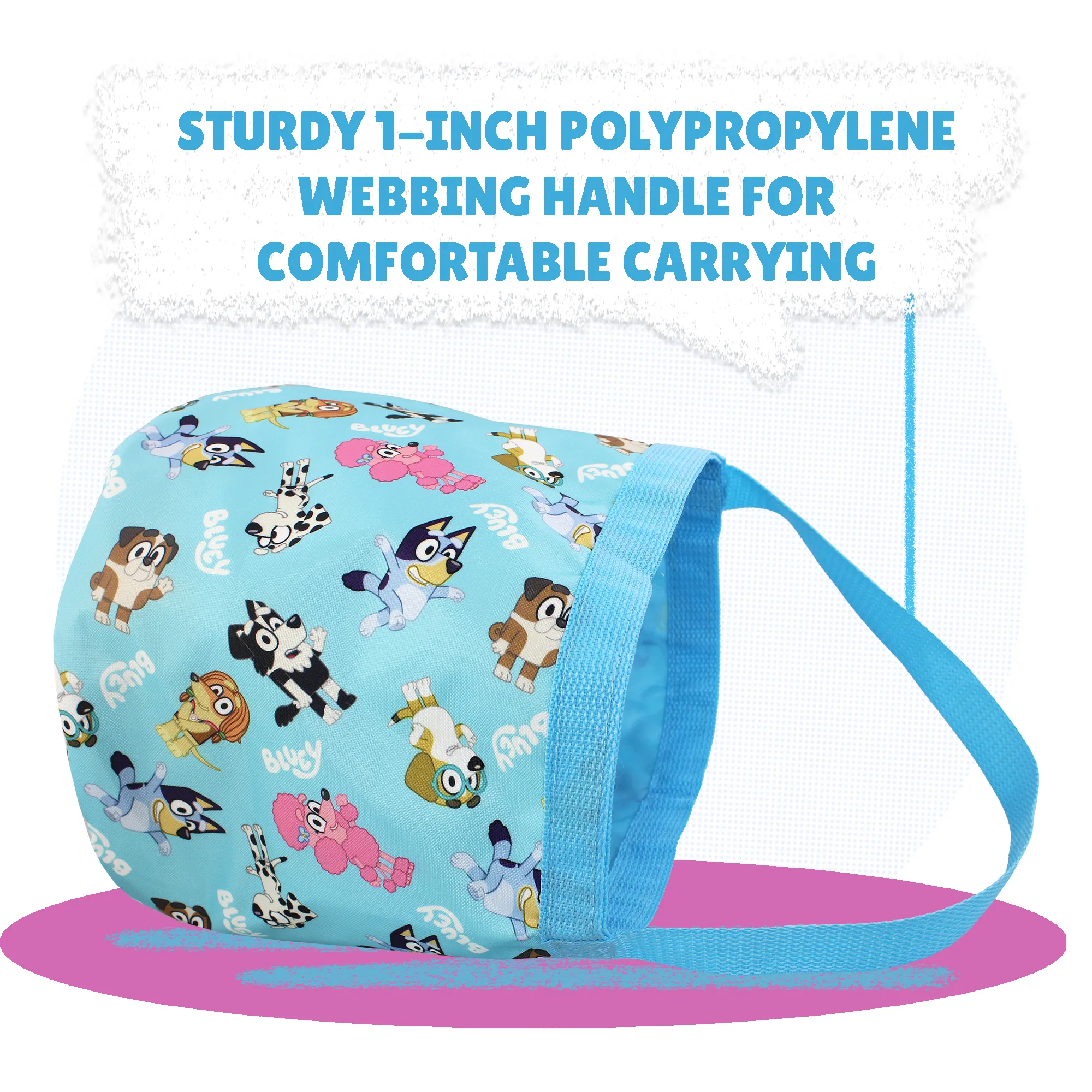 Bluey Party Time Bucket Tote Bag