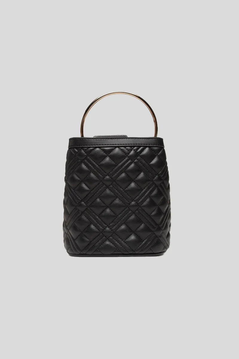 Borsa Quilted Nappa Pu - Nero