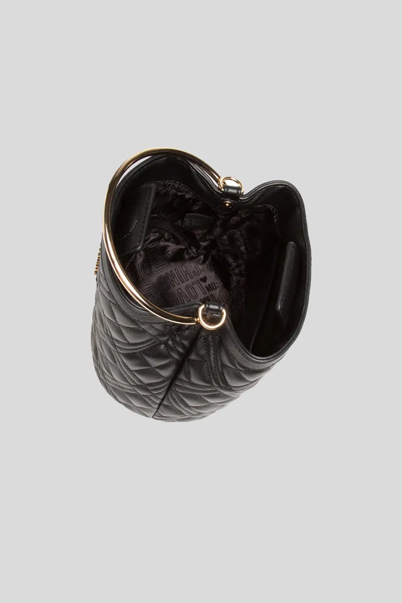 Borsa Quilted Nappa Pu - Nero